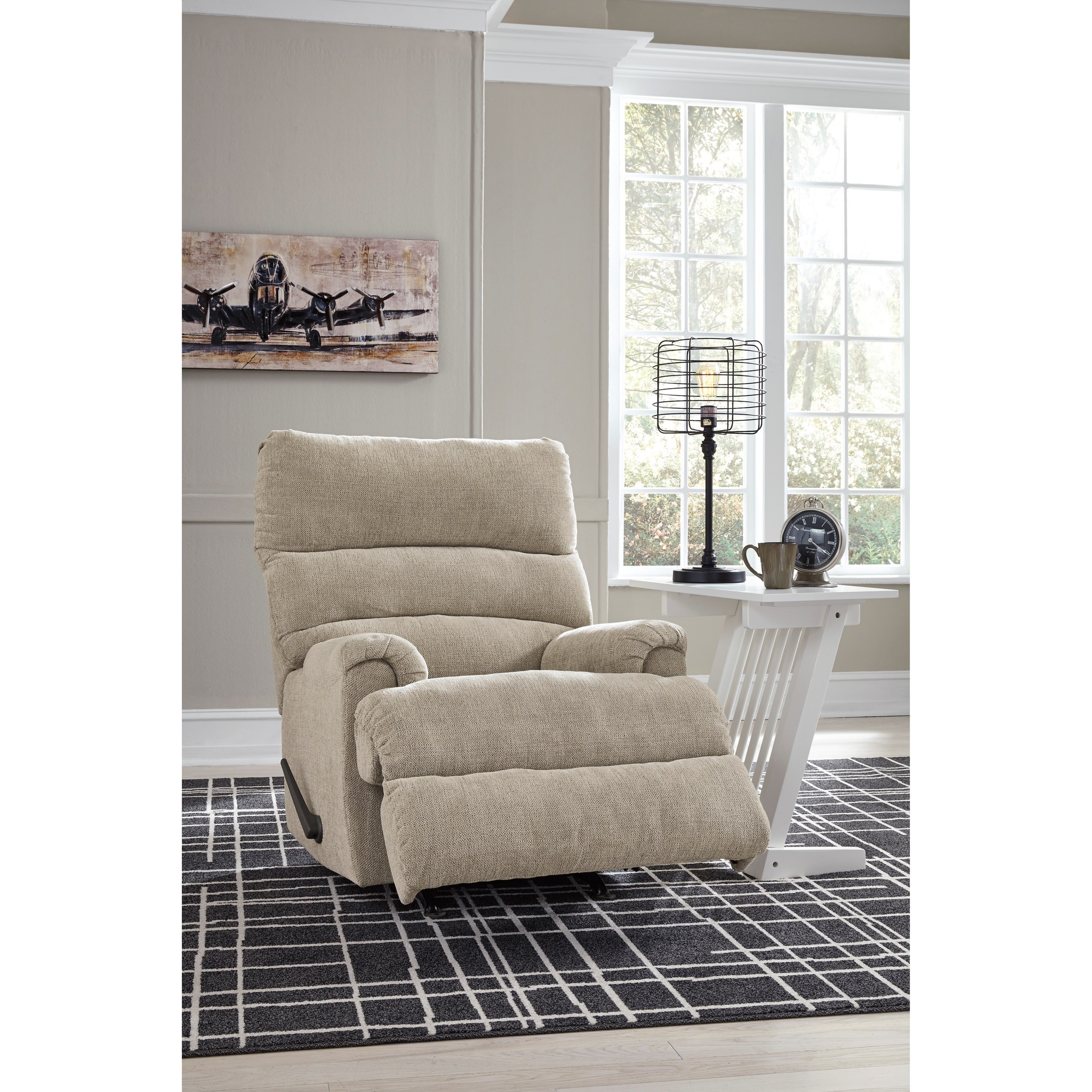 Ashley Furniture Signature Design Man Fort 4660425 Casual Rocker Recliner Del Sol Furniture Recliners